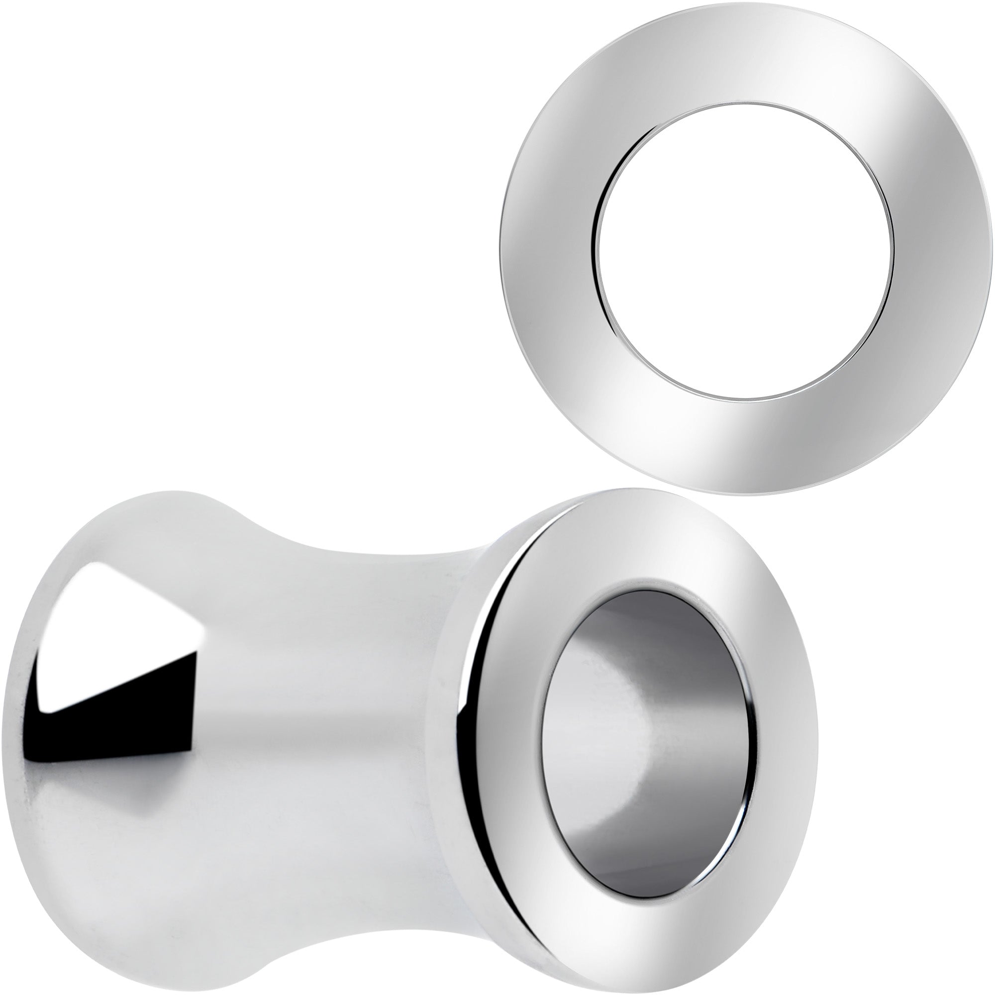 Hand Polished Thick Double Flare Tunnel Plug Set 6mm to 25mm