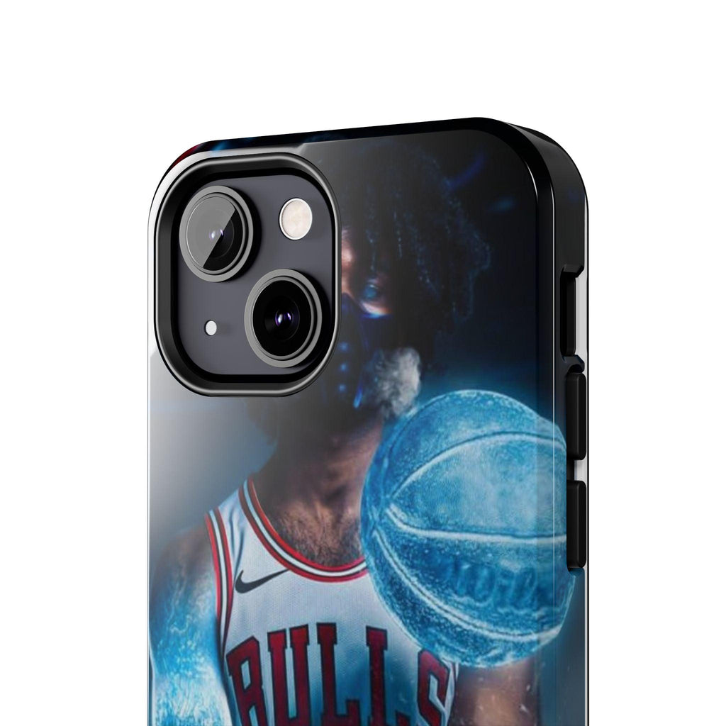 Coby White Chicago Bulls NBA Basketball Printed Tough Phone Case for iPhone & Samsung Galaxy - Dynamic Player Action Design