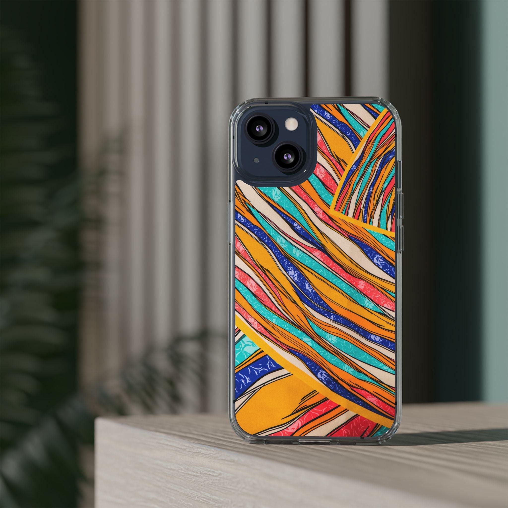 Clear Cases Stripes of  Powerful Colors