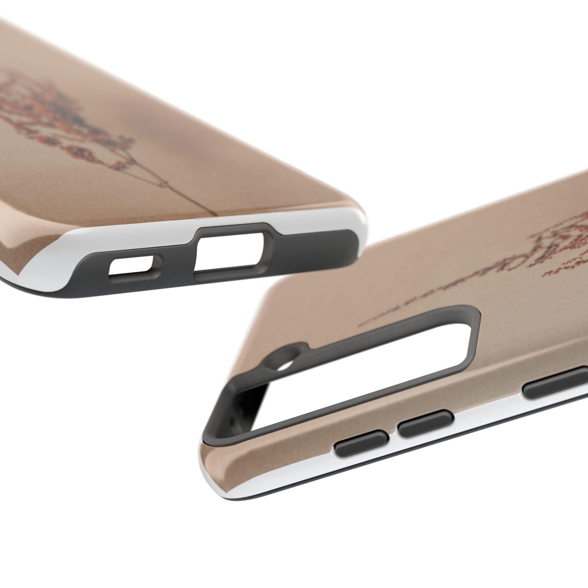 Brown Dry Leaf Tough Phone Cases