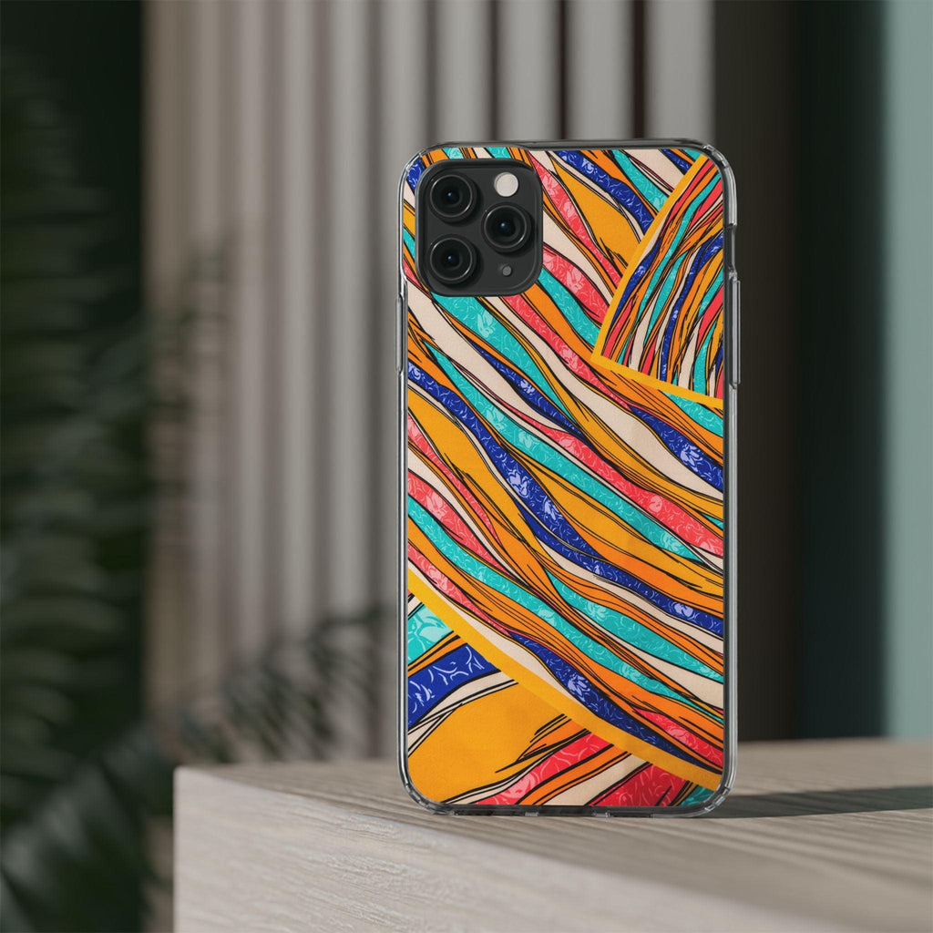 Clear Cases Stripes of  Powerful Colors