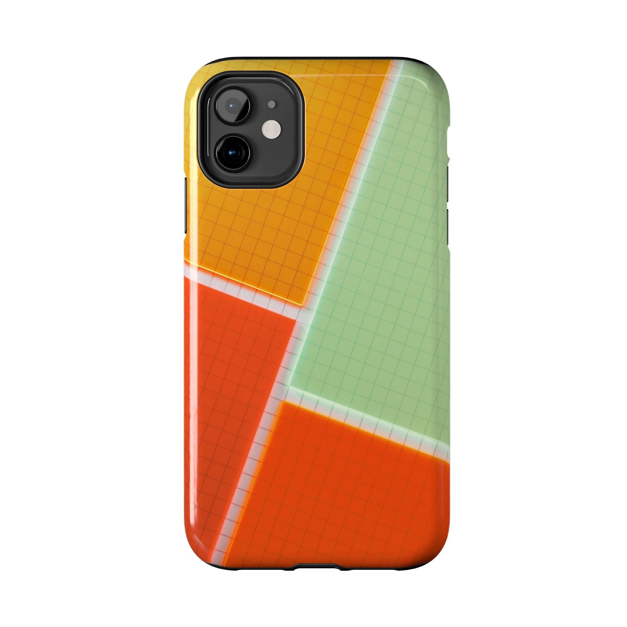 Four Colors Blocks With Shades Tough Phone Cases