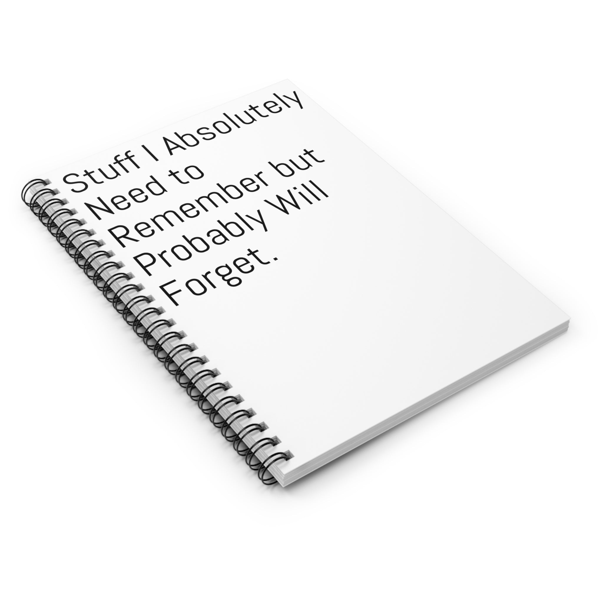 White Quote Notebook