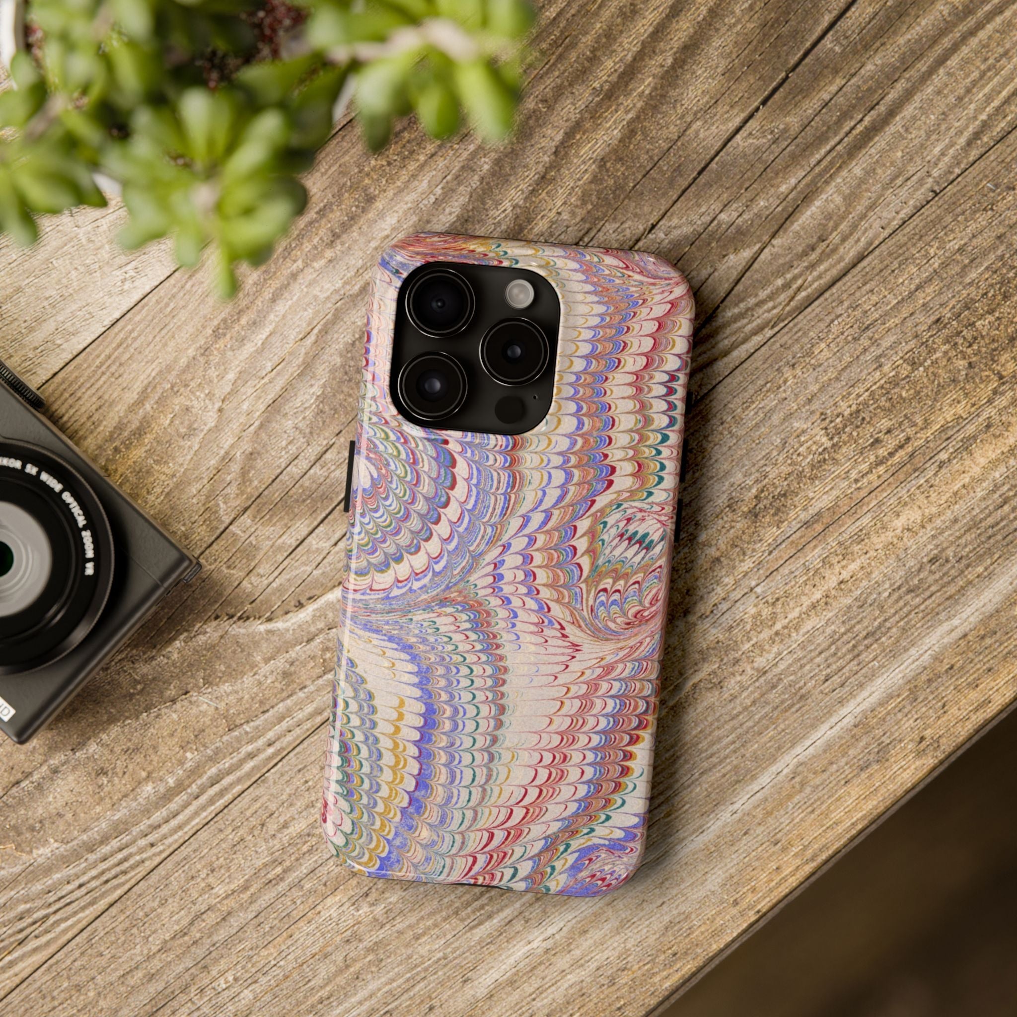 Marbled Pastel Pink Italian Vintage Design - iPhone & Samsung