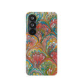 Red, Blue, Green Marbled Swirl Phone Case - Single Layer Slim Case