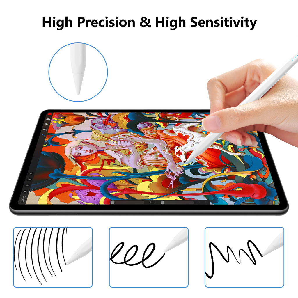 Stylus Pen for iPad Pencil Fast Charging Apple iPad Pen 10th&9th Generation,Palm Rejection,Tilt Sensitivity