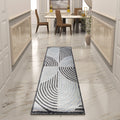 Premium Hand-Tufted Rug Made of 100% Wool  - Mono Loops - 2x6 Feet
