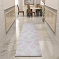 Premium Hand-Tufted Rug Made of 100% Wool  - Blush Zellig - 2x6 Feet