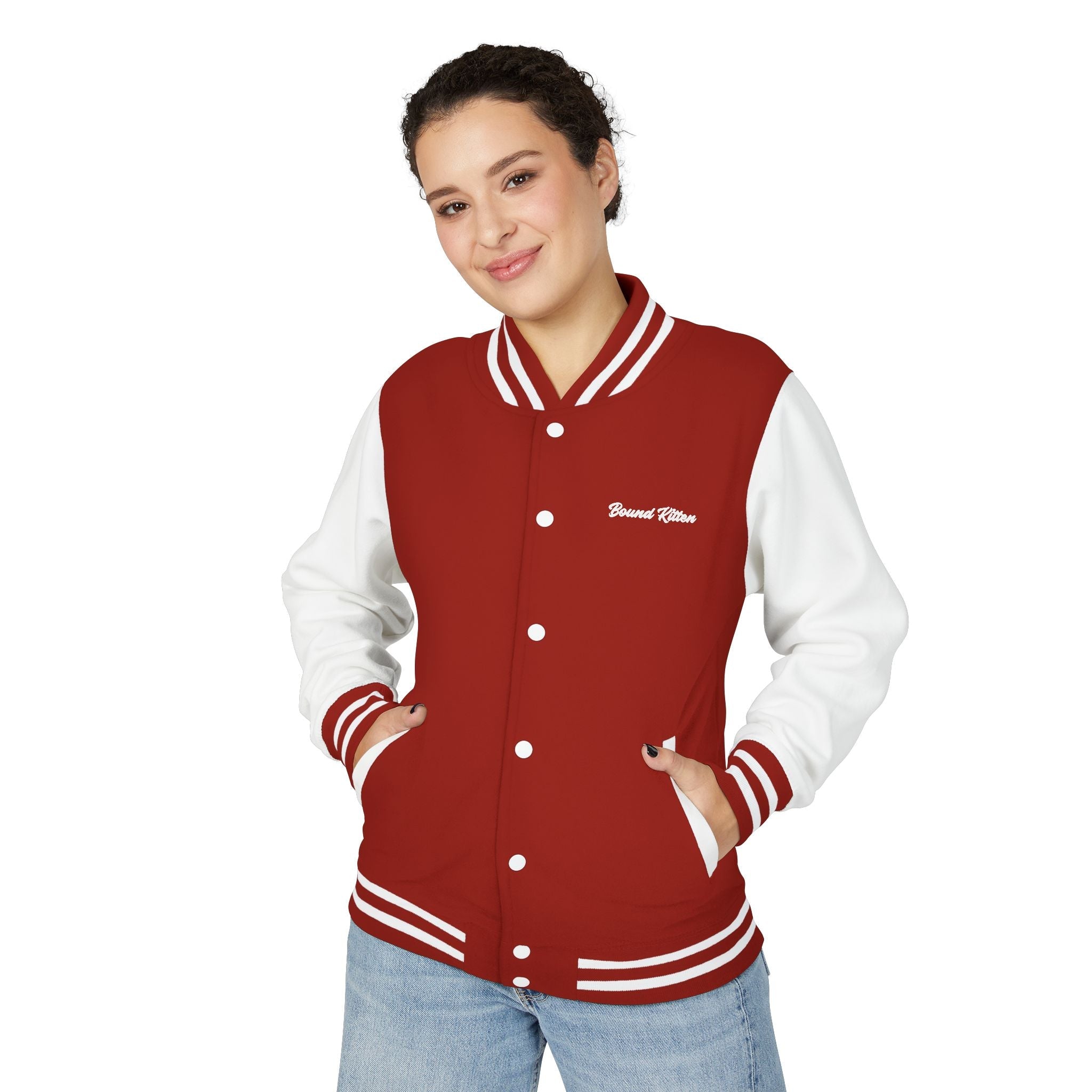 Snow White Unisex Heavyweight Letterman Jacket