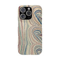 Italian Vintage Marbled Paper Design on iPhone Cases, Artistic Protection for Your Device in Elegant Beige, Blue, Burgundy