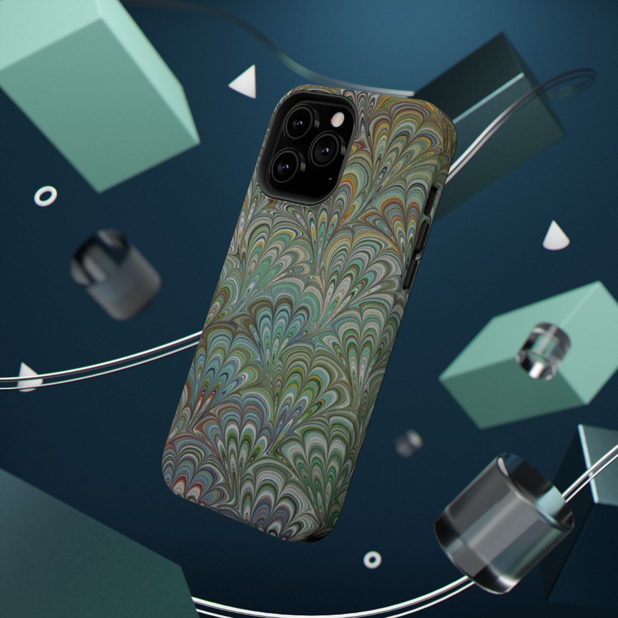 Italian Peacock Green Highly Durable Phone Case for Apple + Samsung