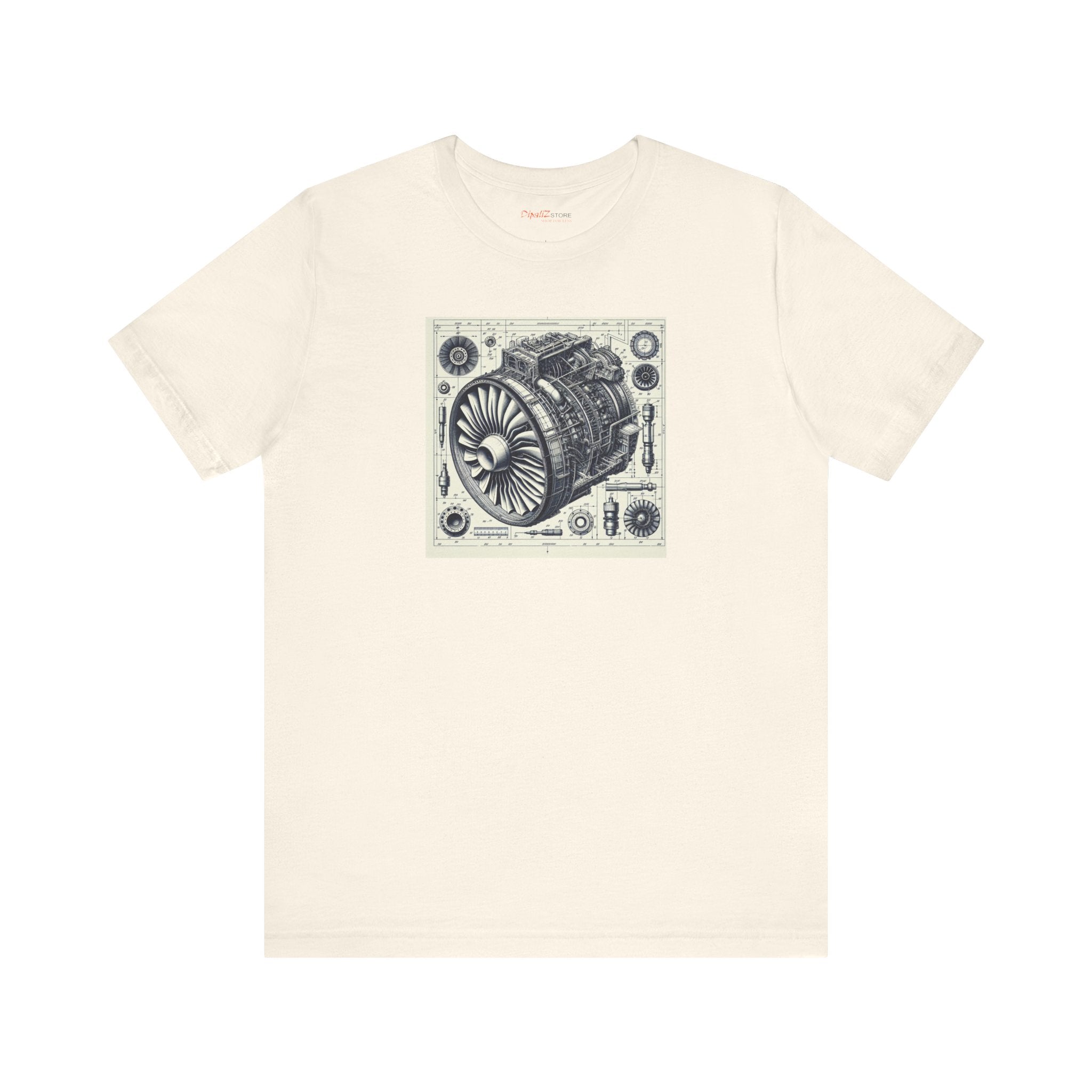 Aircraft Engine Turbine Tee - Unisex Jersey Short Sleeve - DipaliZ