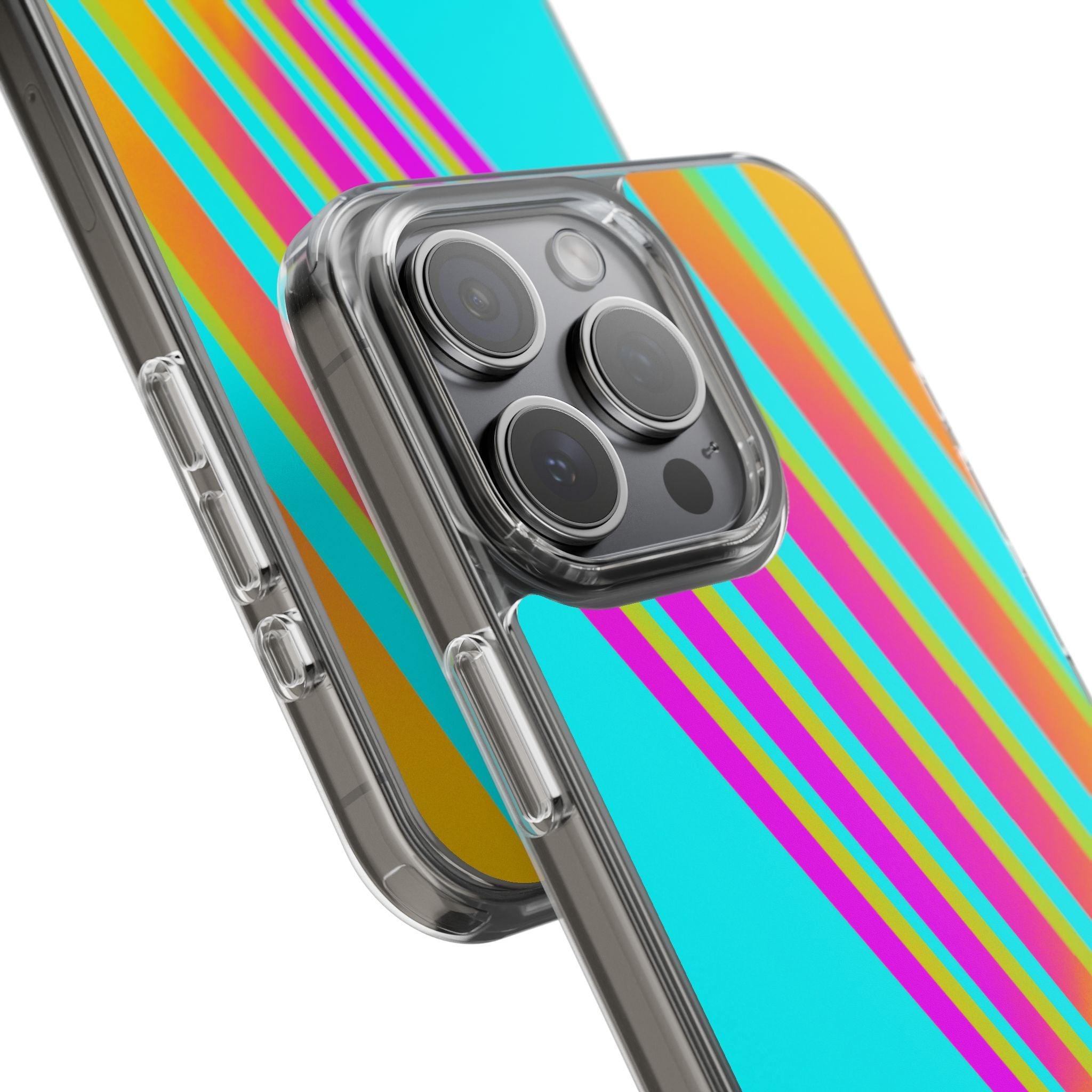 Abstract Pattern With Vibrant Color Clear Cases