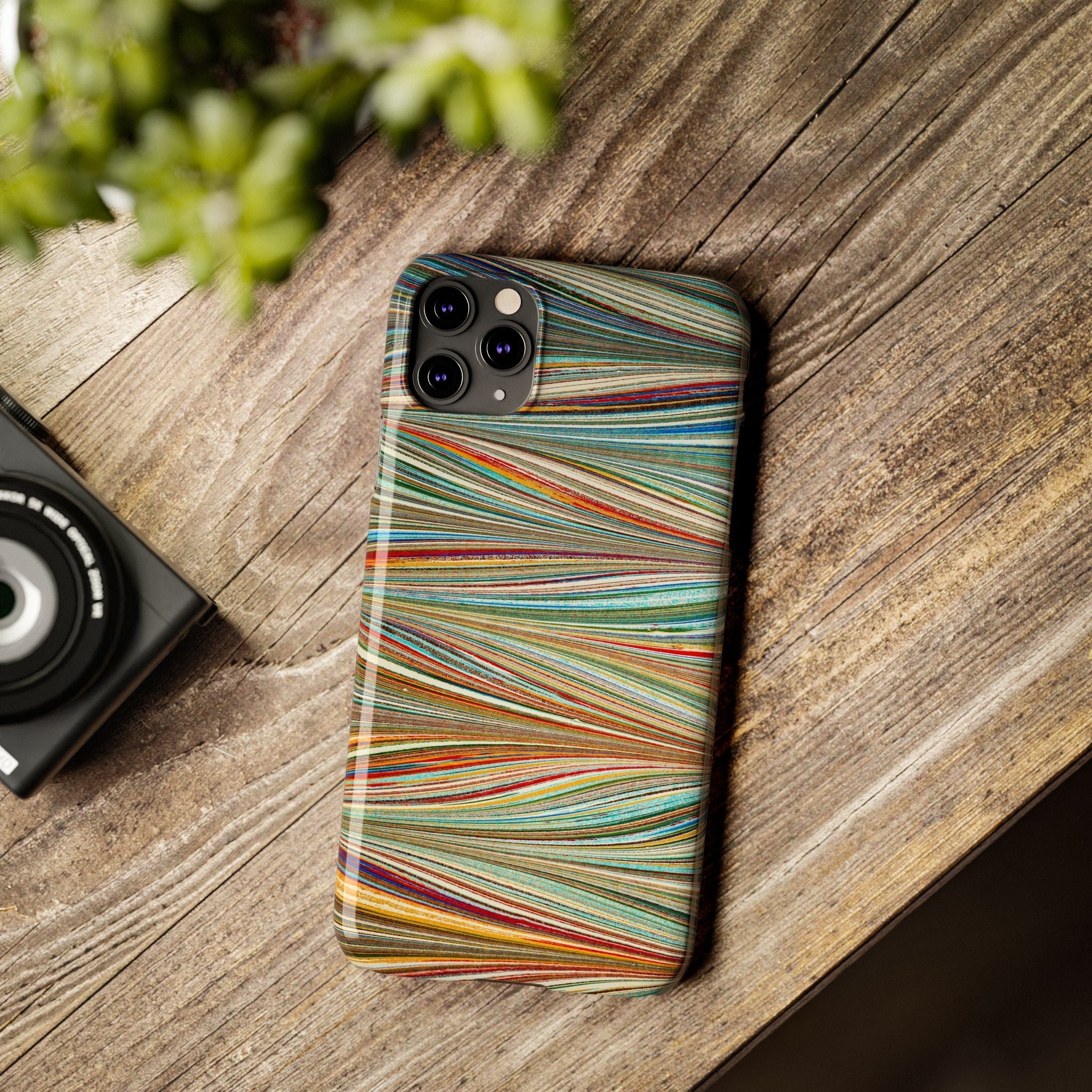 Florentine Multi-Colored Marbled Phone Case