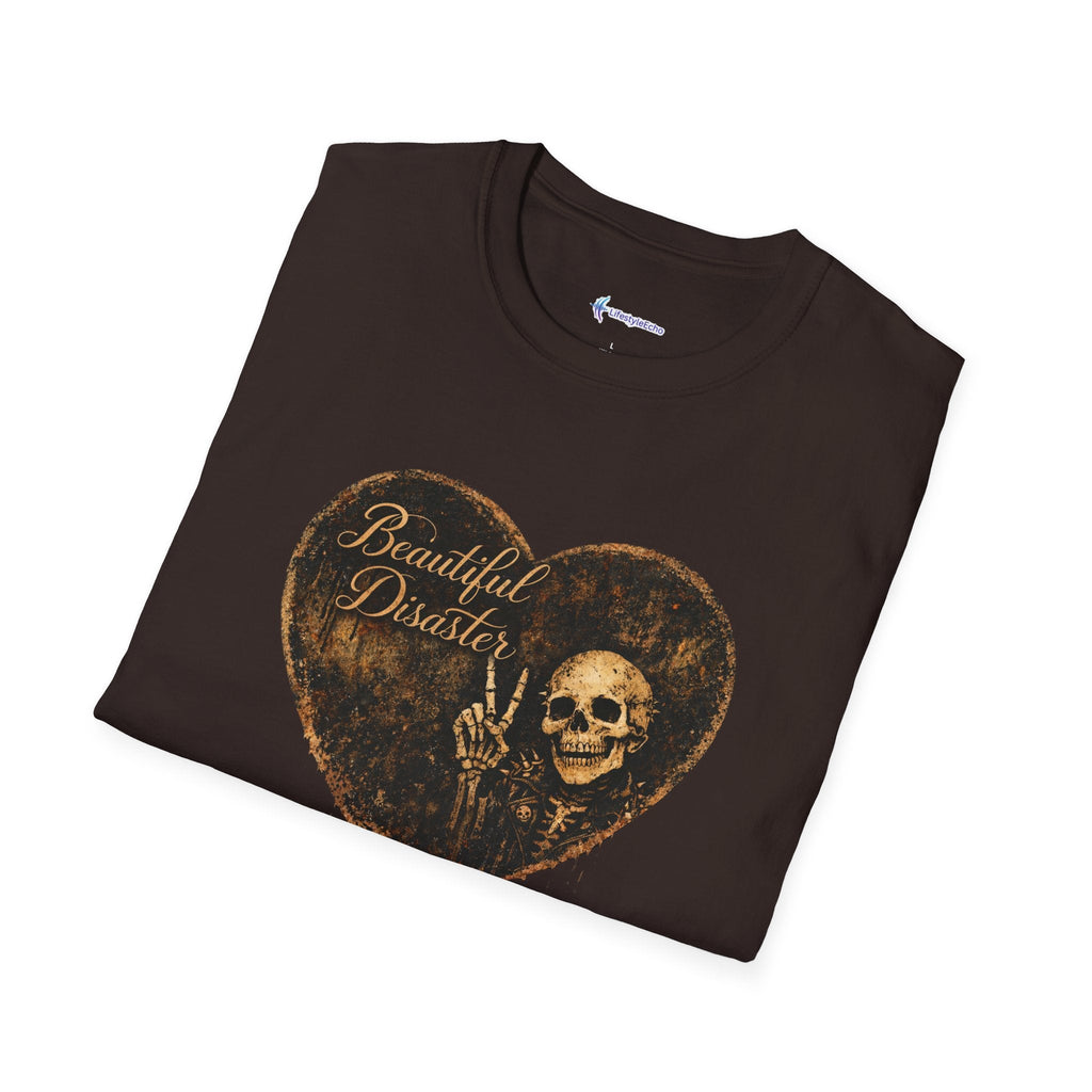 Beautiful Disaster Heart T-Shirt — Heart Graphic 'Beautiful Disaster' Tee