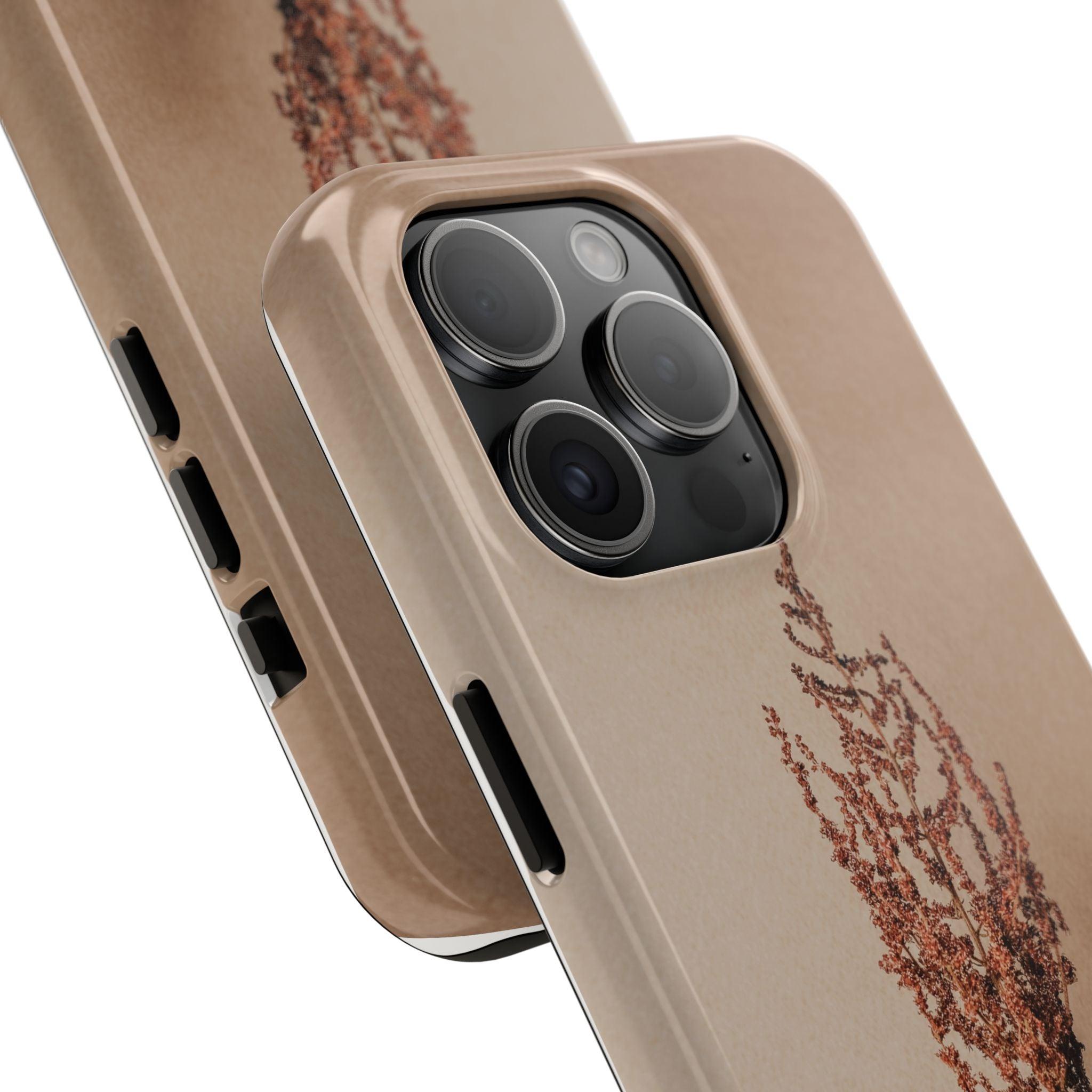 Brown Dry Leaf Tough Phone Cases