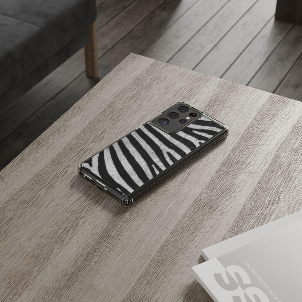 Clear Cases Black and White Zebra Stripes