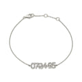 DIY Personalized 925 Silver Full Diamond Digital Bracelet