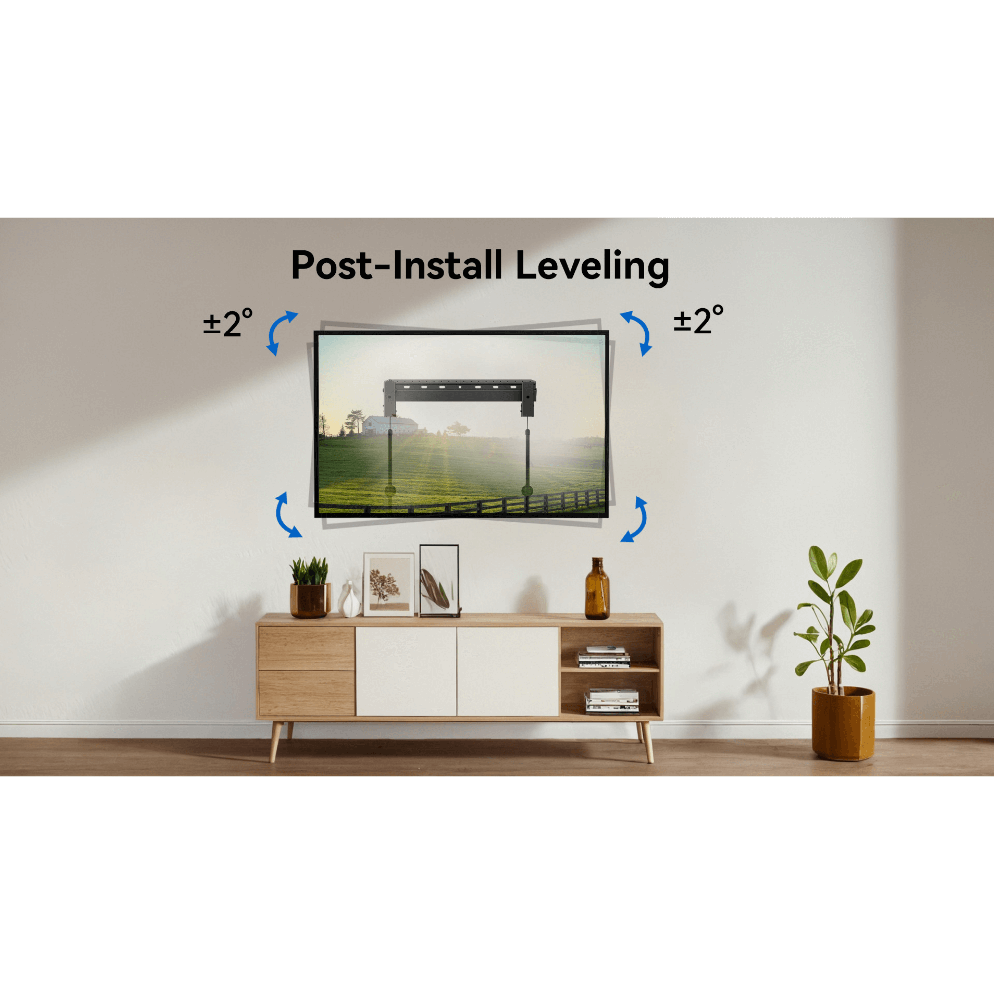 ErgoAV Medium Low Profile Fixed Mount for 19" to 65" TVs