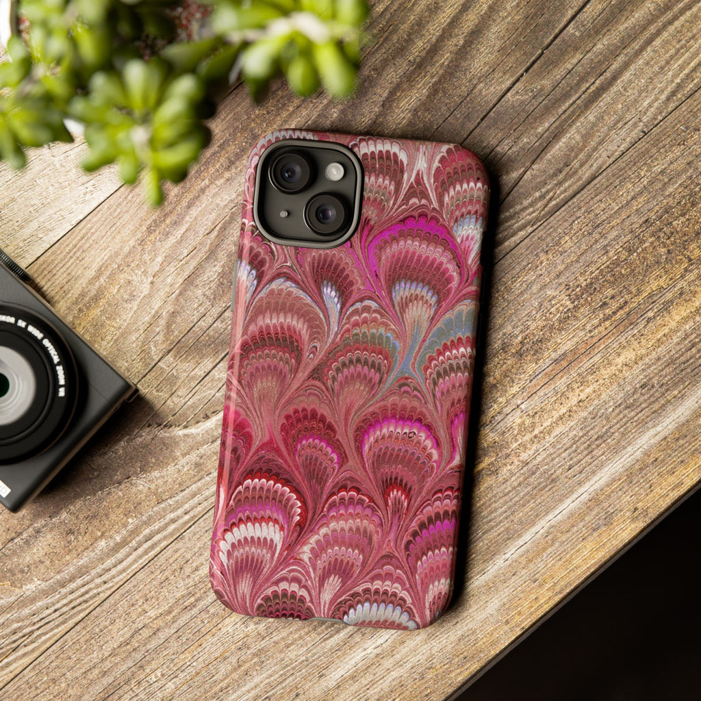 Shades of Pink Marbled Phone Case —  Dual Layer - Tough Protective Phone Cover