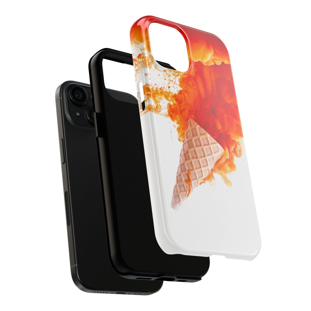Ice Cream With Flame Of Colors Tough Phone Cases