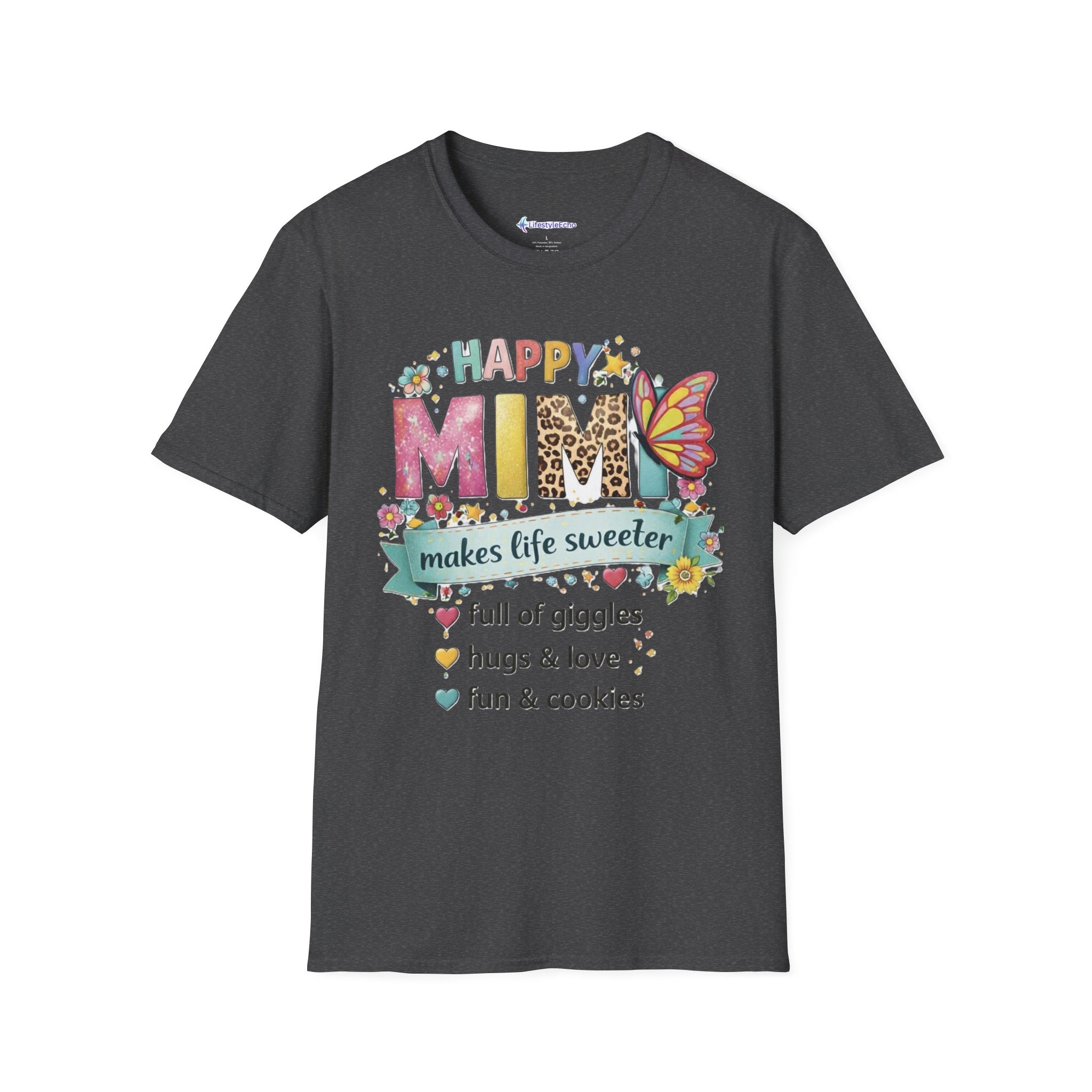 Happy Mimi T-Shirt – "Mimi Makes Life Sweeter" Grandma Gift Tee