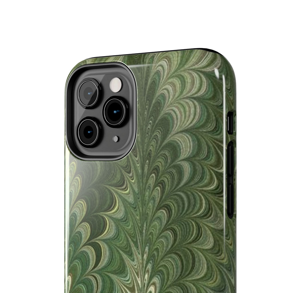 Deep Green Marble Italian Durable Phone Case