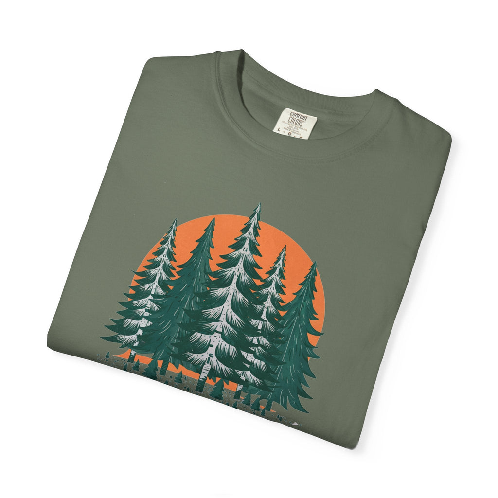 Forest T-Shirt - Conifer Trees Adventure Tee - DipaliZ