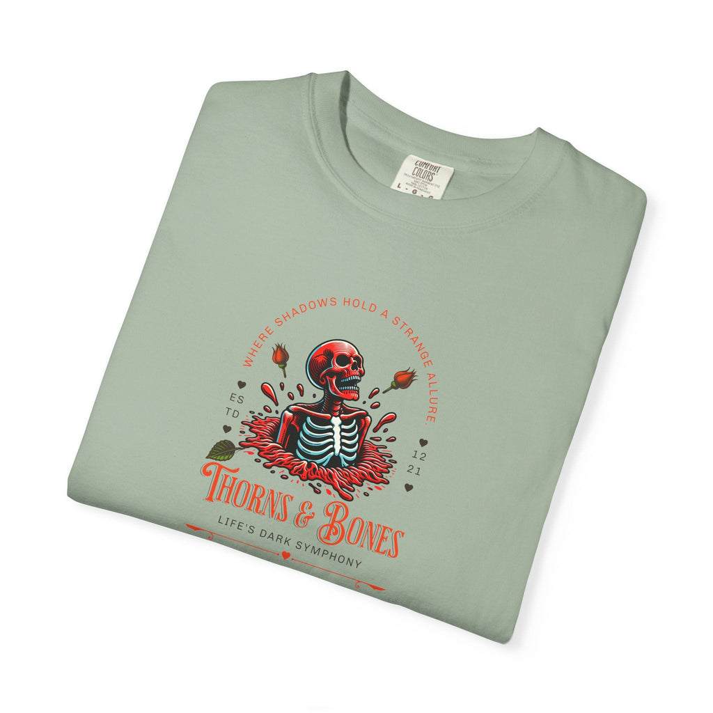 Skeleton Tee - Thorns and Bones Comfort Colors - DipaliZ