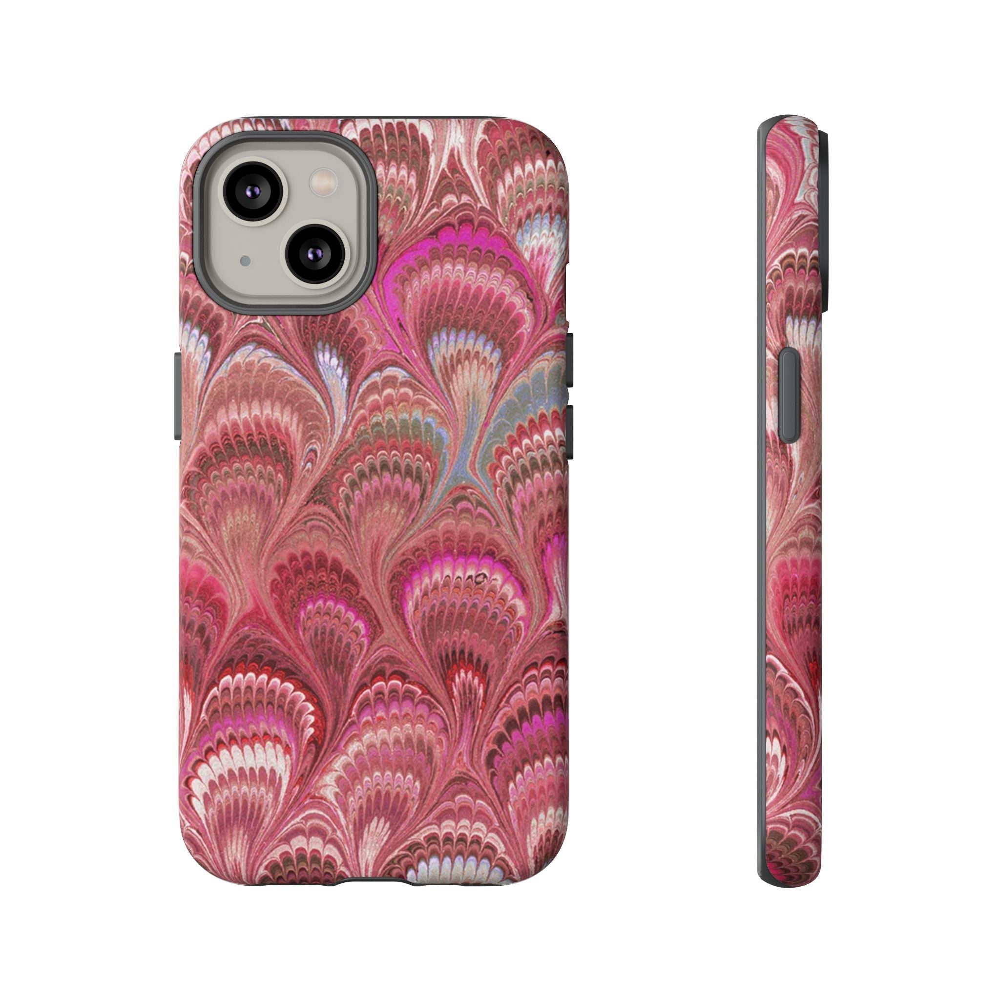 Shades of Pink Marbled Phone Case —  Dual Layer - Tough Protective Phone Cover