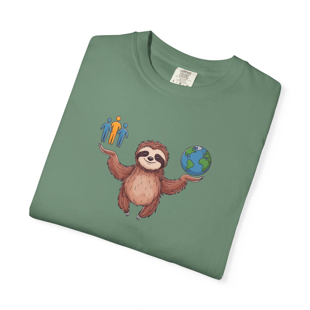 Sloth World Environment Comfort Colors Tee - Garment Dyed - DipaliZ