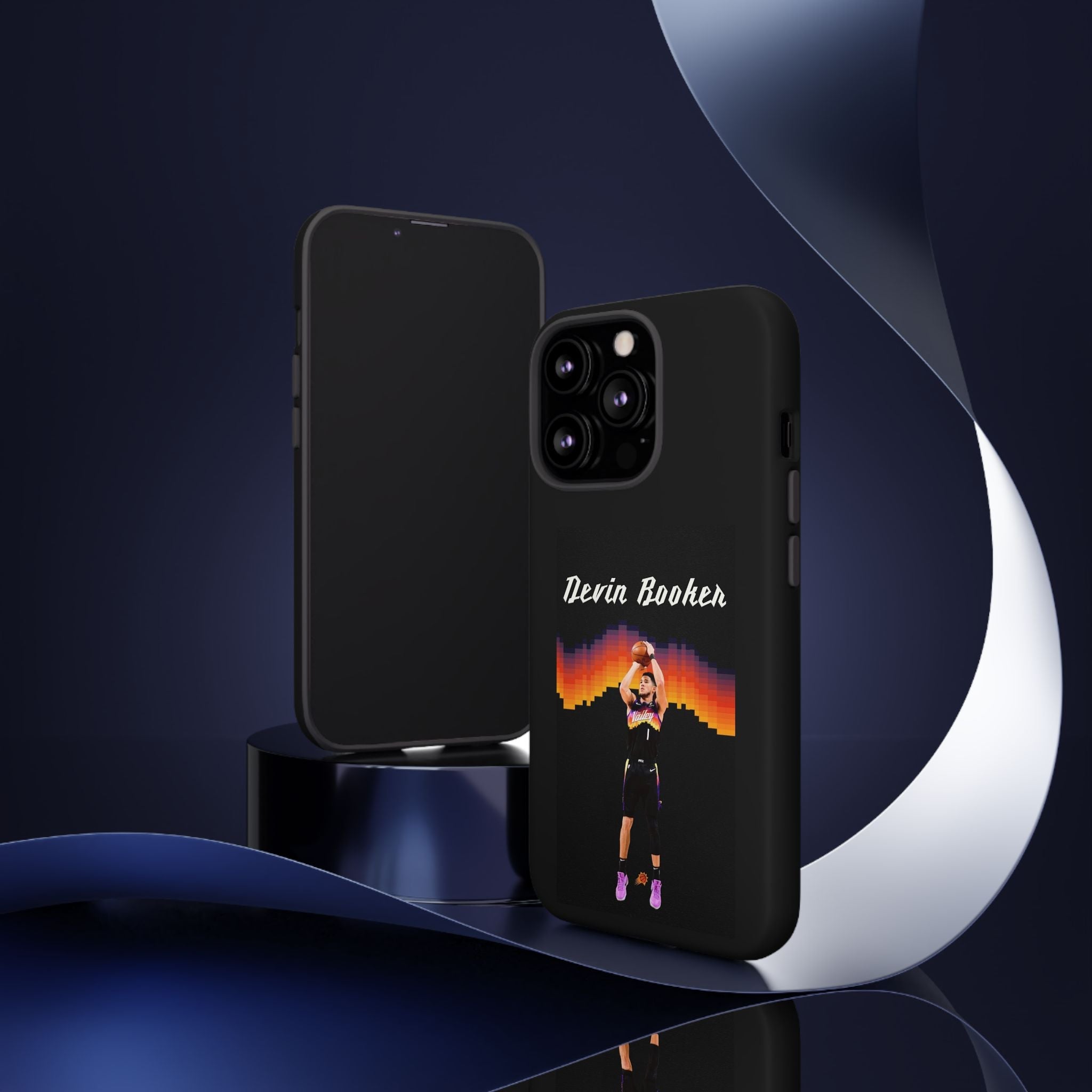 Devin Booker Precision Blaze Series – Dual-Layer ShockGuard Protection | Fits iPhone 8–16 Pro Max & Samsung Galaxy S10–S25 Ultra
