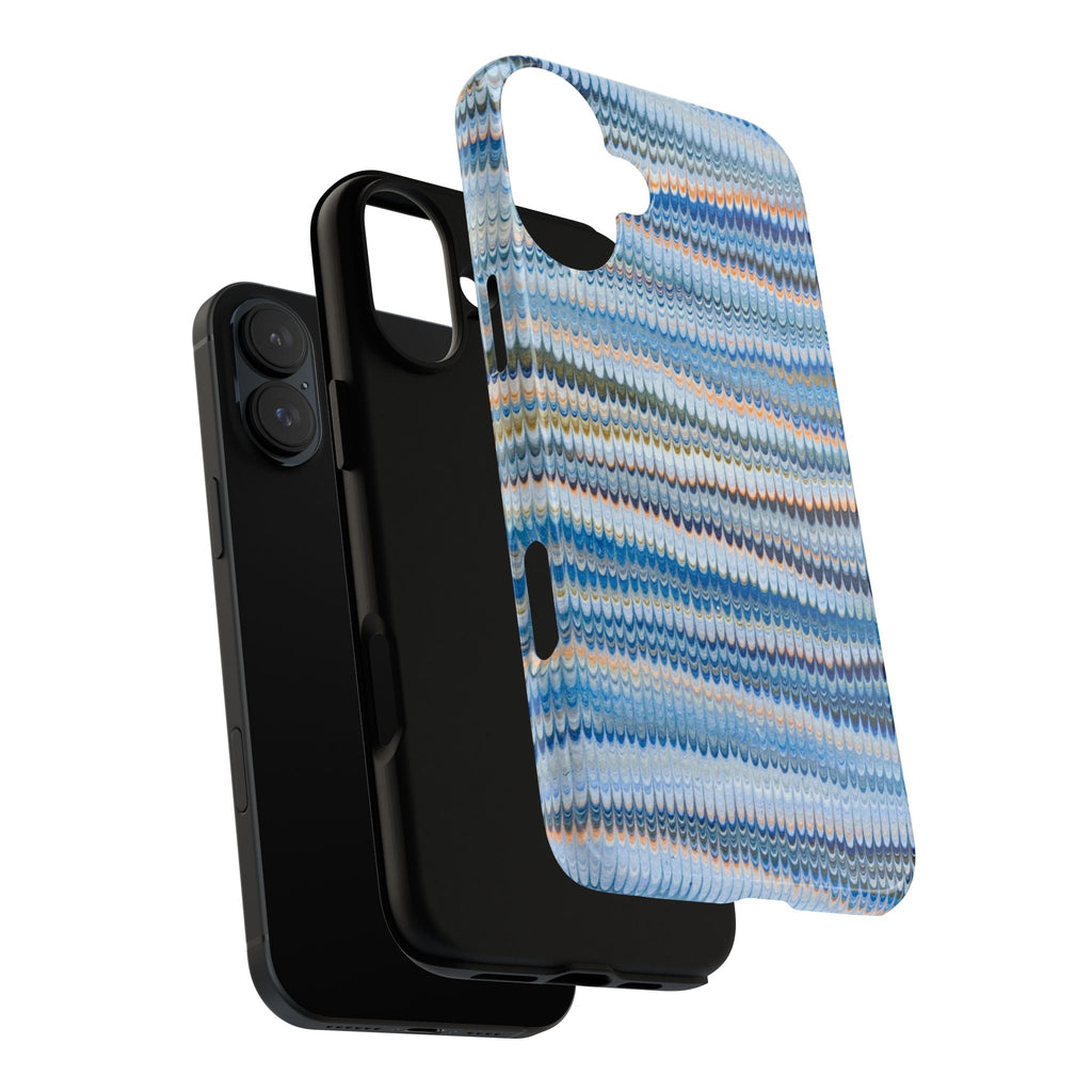 Blue Marbled Vintage Marbled Design - Tough Cases