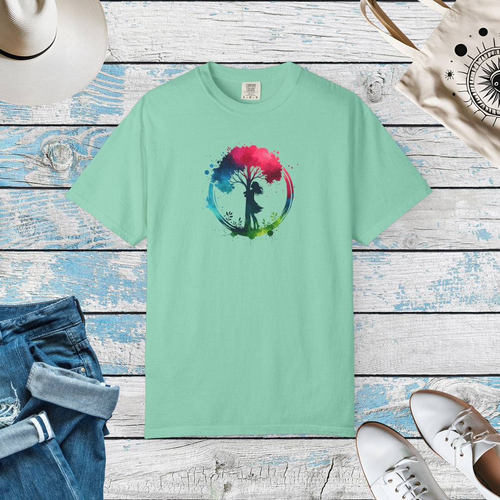 Girl Hugging Tree Tee - World Environment Day - DipaliZ