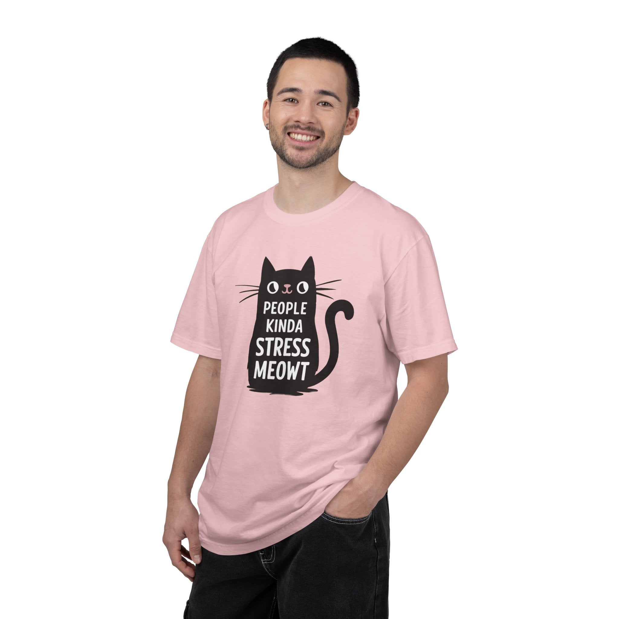 Cat Tee - I Speak 4 Languages Kinda Stress Meowt Cotton - DipaliZ
