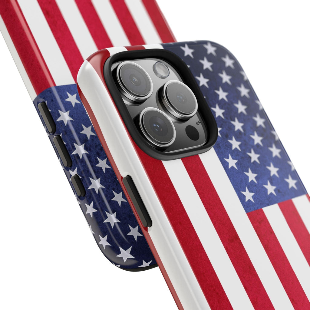 USA Flag Printed Tough Phone Cases