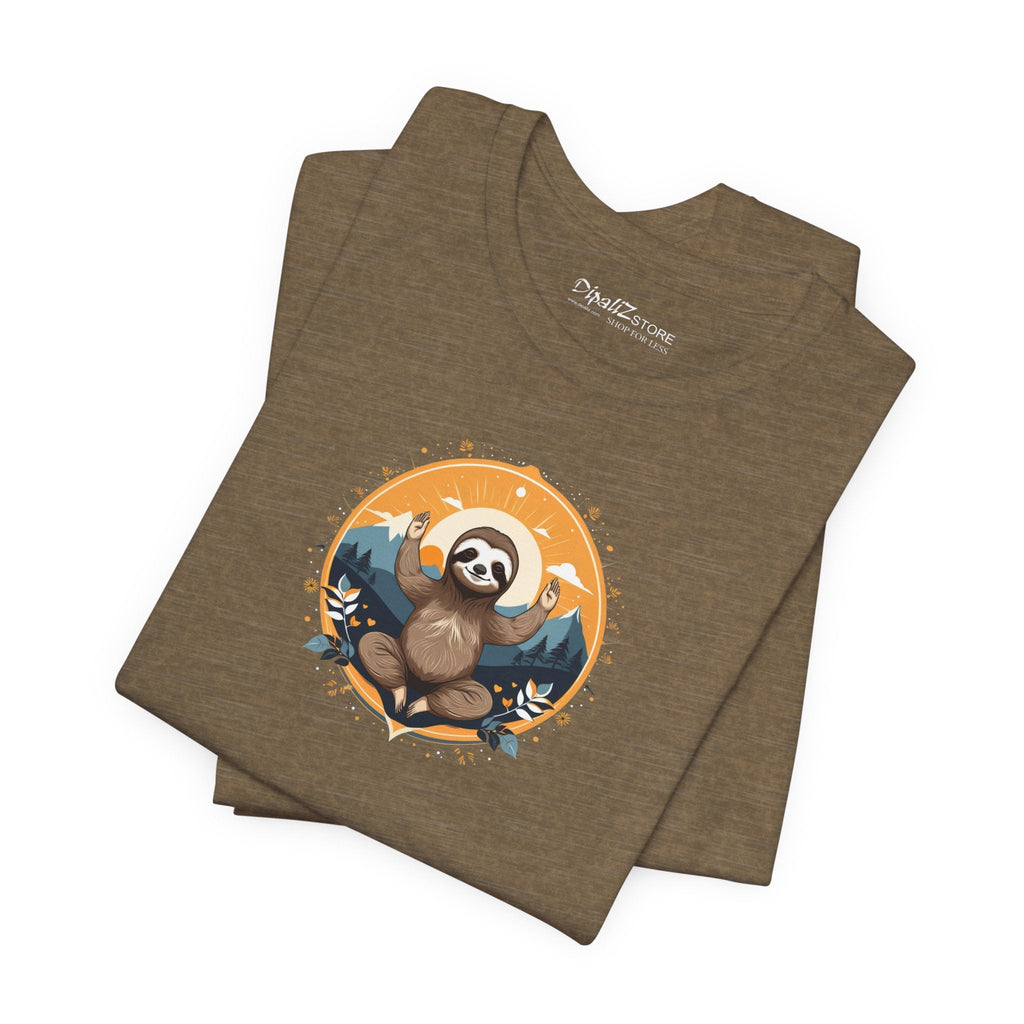 Sloth Yoga Unisex Jersey Tee - Soft Cotton Comfort - DipaliZ