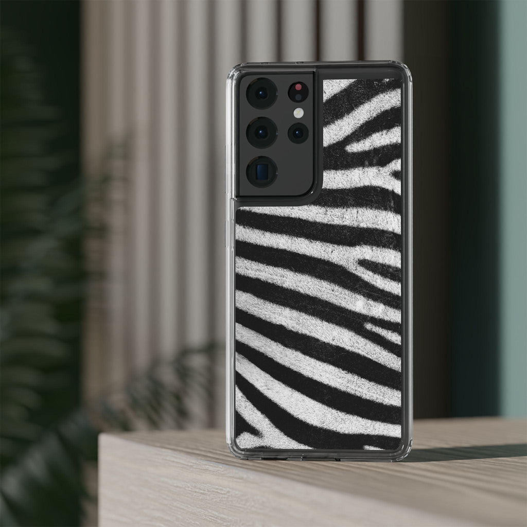 Clear Cases Black and White Zebra Stripes