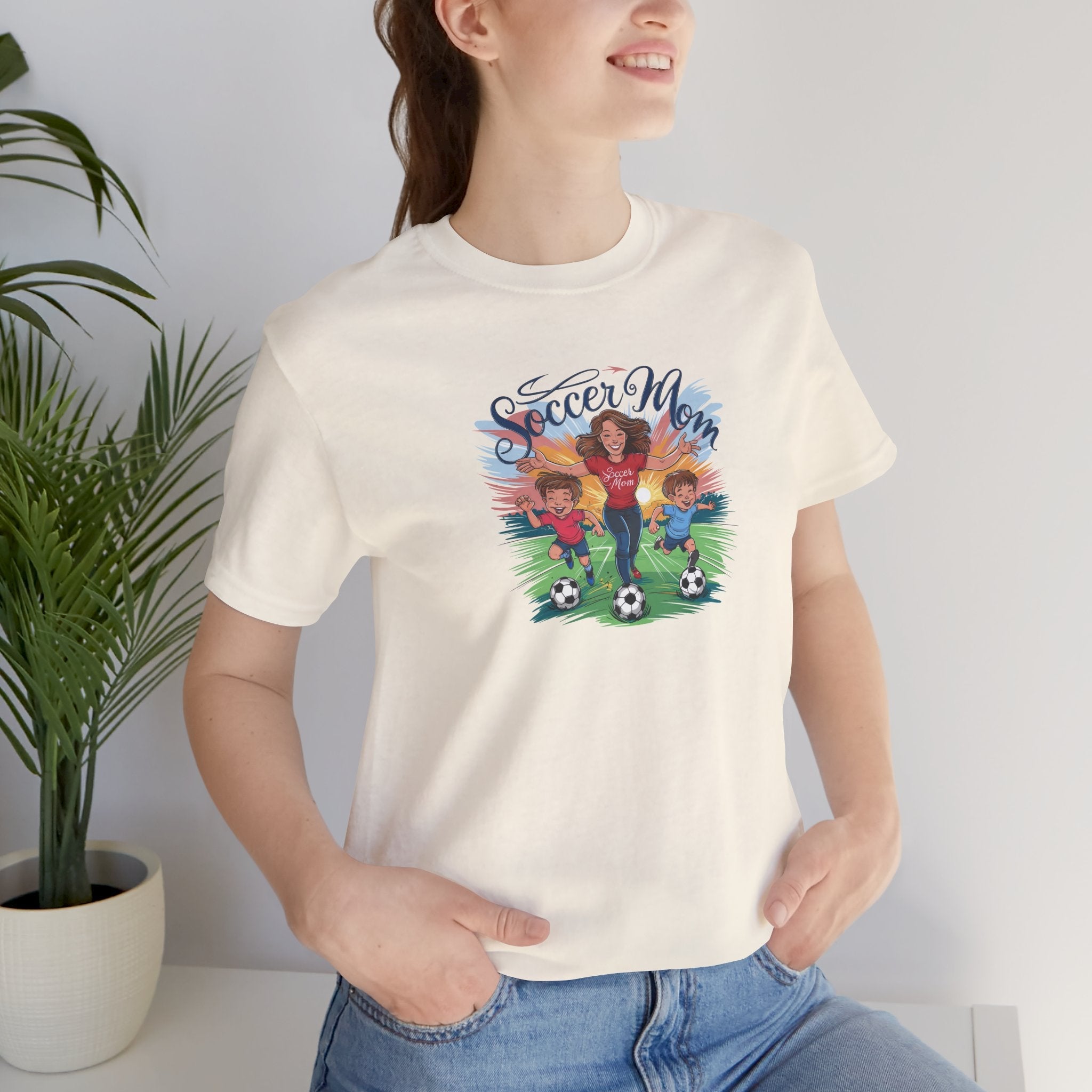 Soccer Mom Short Sleeve Tee - Soft Cotton Unisex - DipaliZ