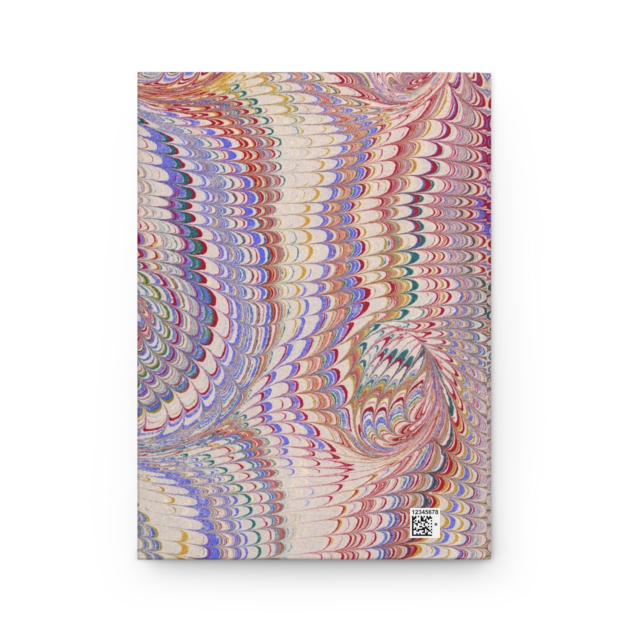 Pastel Pink Vintage Italian Marble Hardcover Journal Matte, Hand-Painted Design, Artistic Notebook, Writing Diary, Lined - Unique Gift