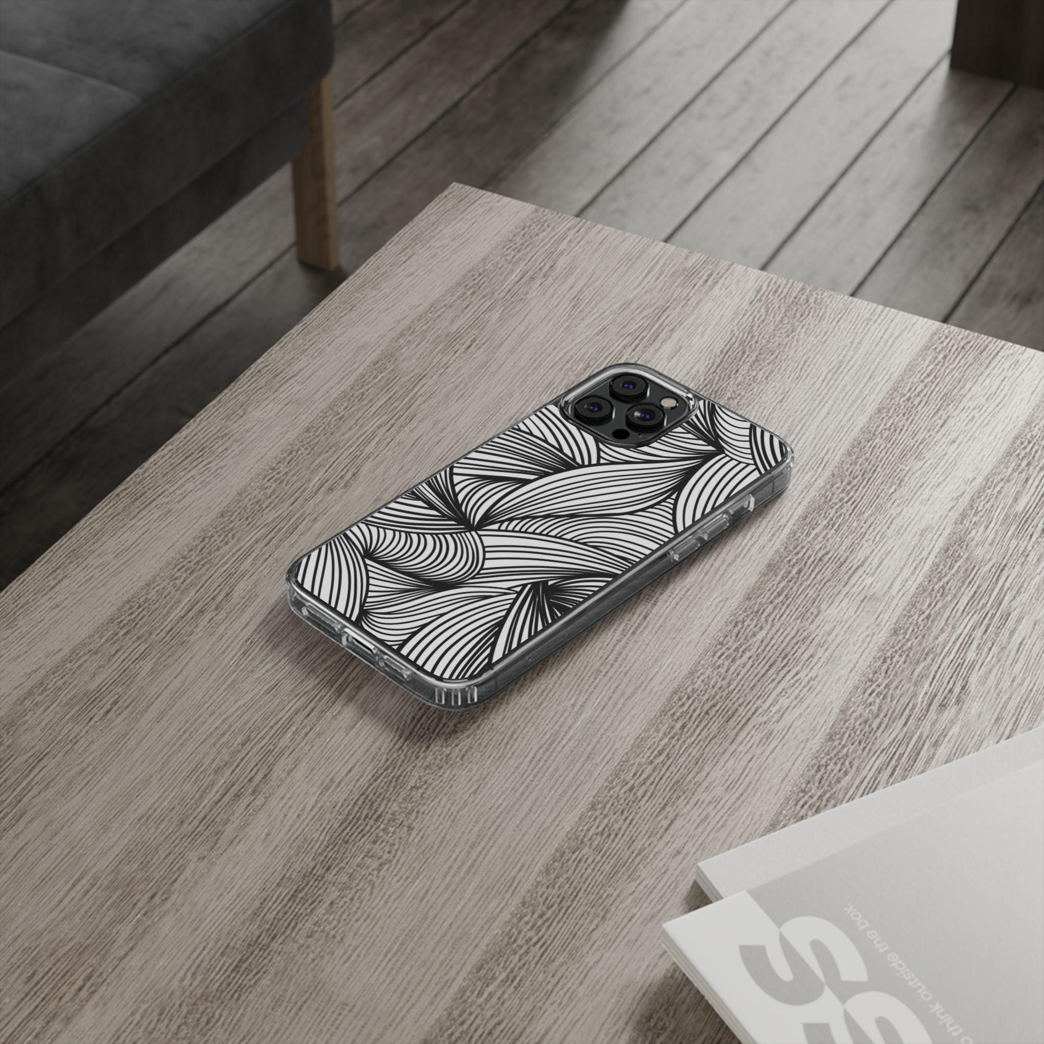 Black and White Illusion Clear Cases