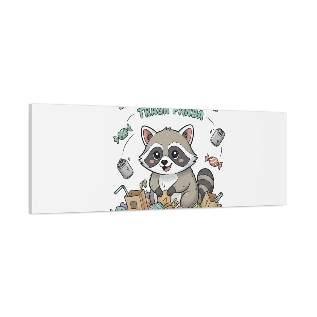 Embrace Your Inner Trash Panda Canvas | Matte Stretched Wall Art, Trash Animal Joy