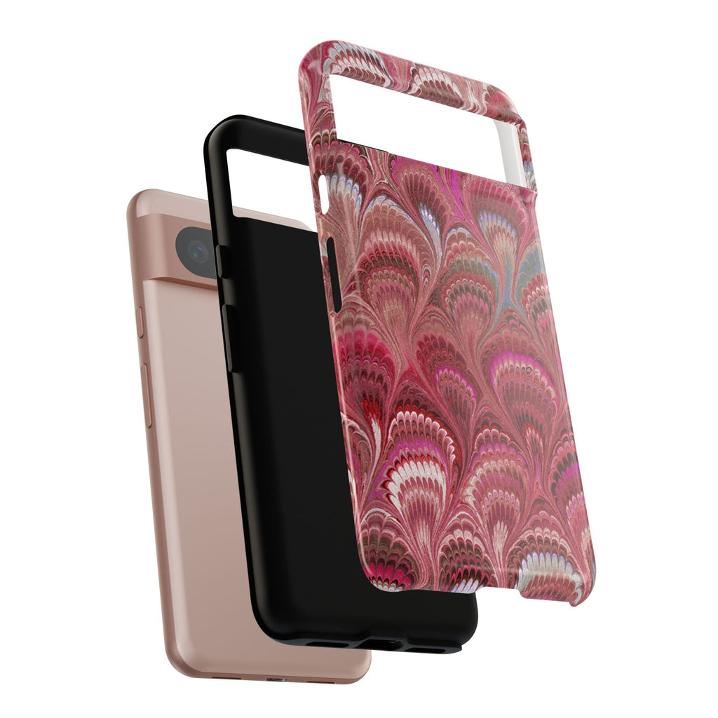 Shades of Pink Marbled Phone Case —  Dual Layer - Tough Protective Phone Cover