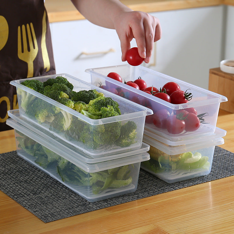Food Preservation Box Divider With Draining Vegetables And Fruits Fresh-keeping Artifact