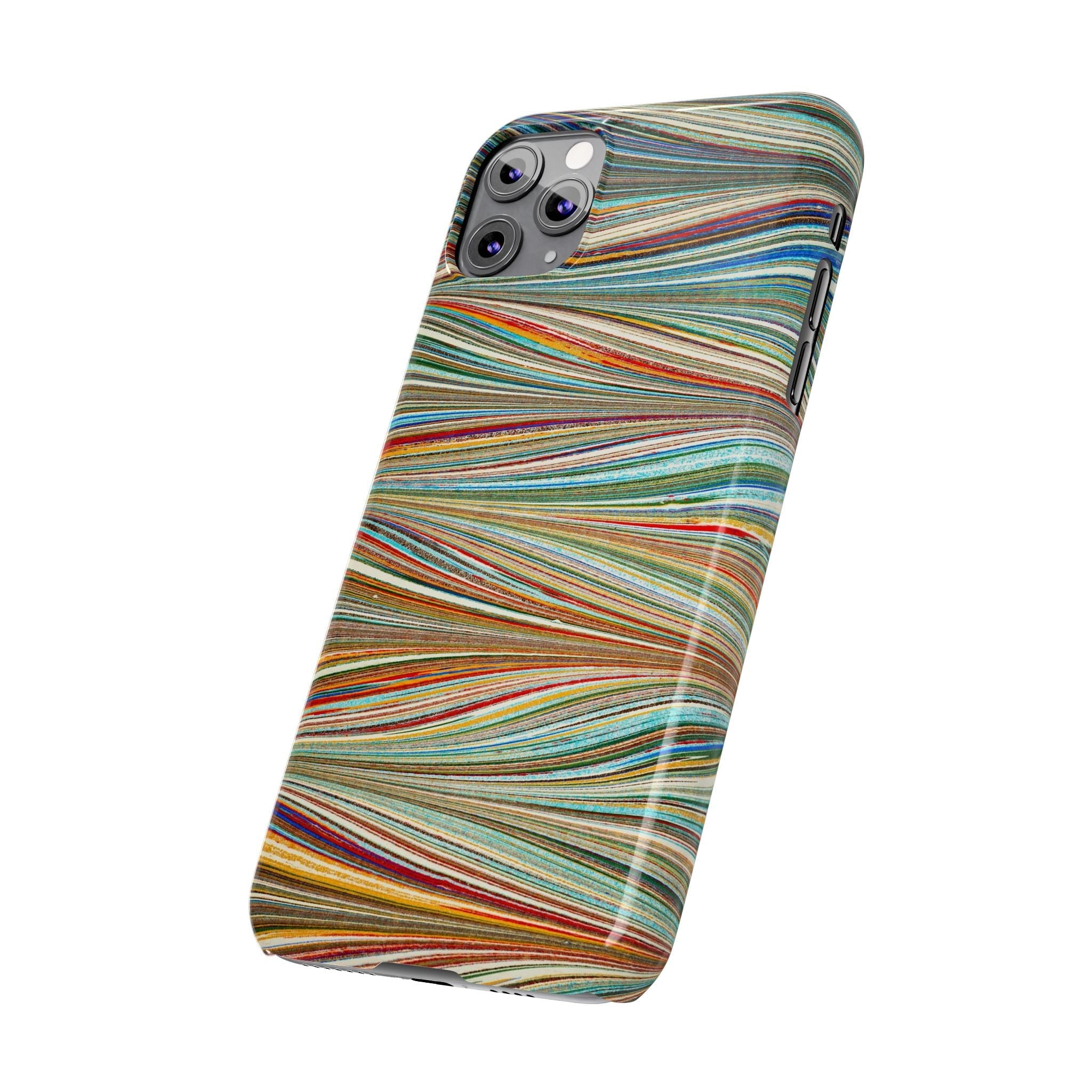 Florentine Multi-Colored Marbled Phone Case