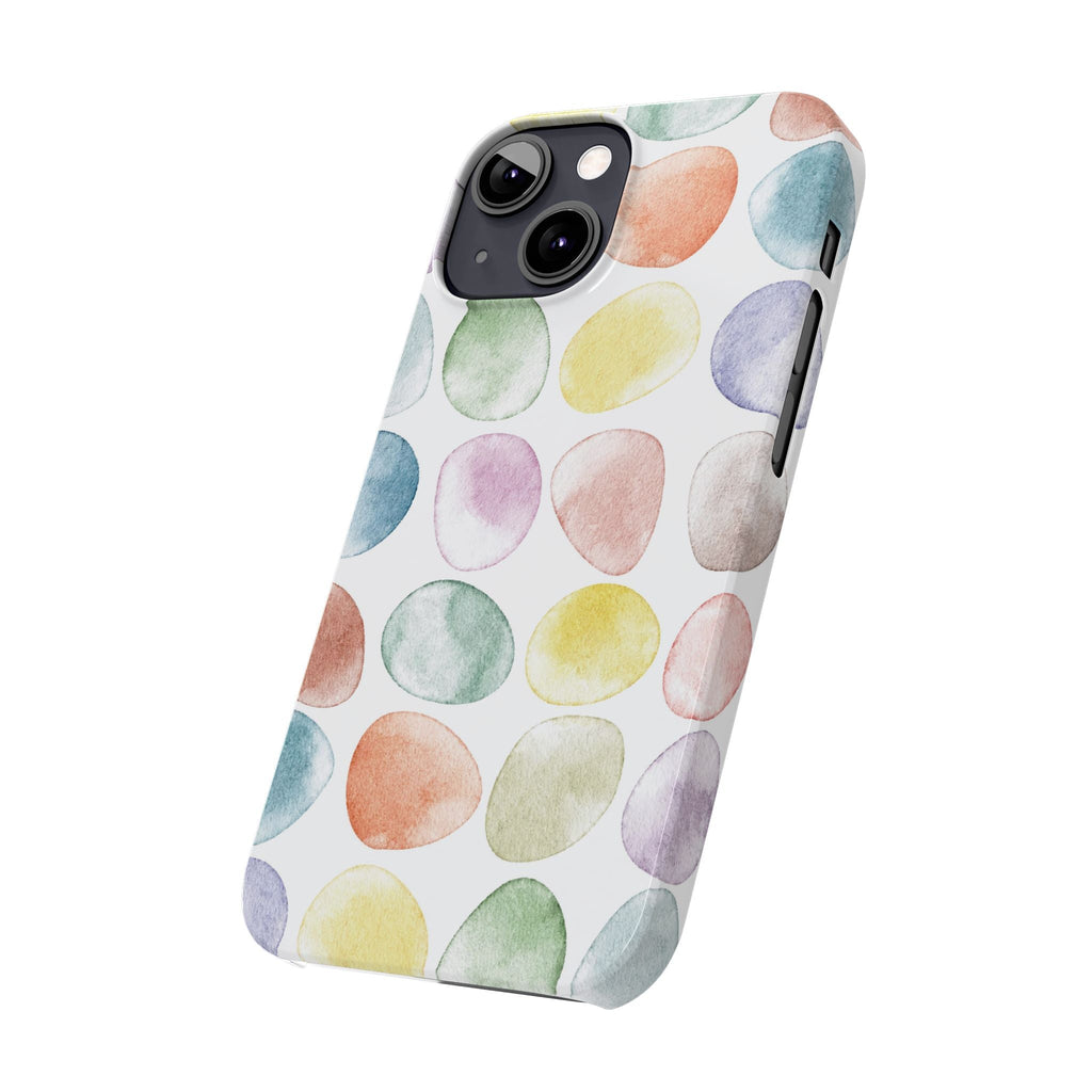 Colorful Watercolor Organic Circle iPhone 17 + many models Phone Cases