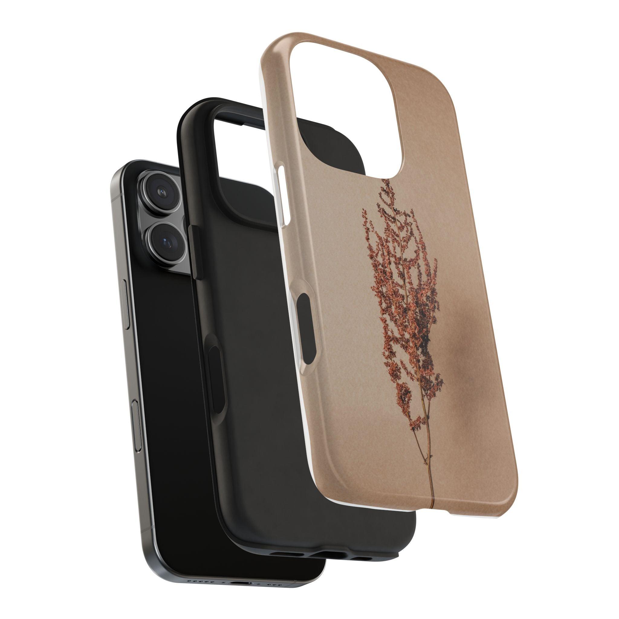 Brown Dry Leaf Tough Phone Cases