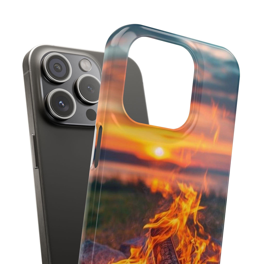 Woodland Fire Phone Case – Warmth of Nature’s Blaze on Your Device