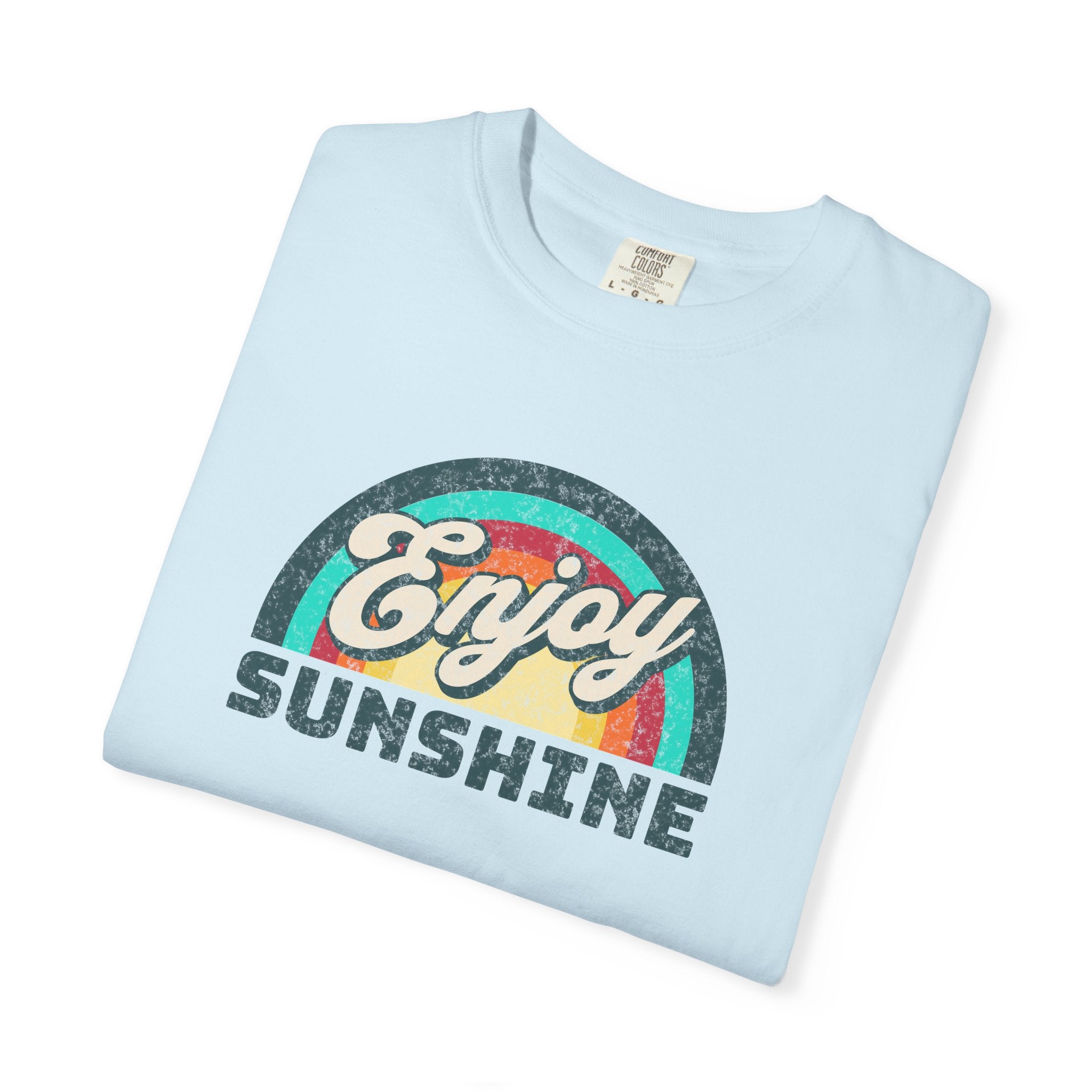 Unisex Garment-Dyed T-Shirt - Enjoy Sunshine Ring-Spun Cotton - DipaliZ