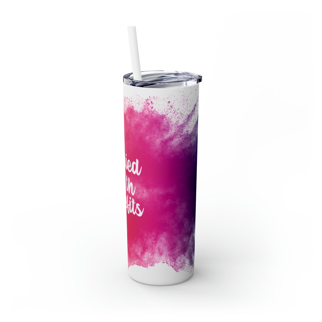 Married With Benifits Skinny Tumbler with Straw, 20oz